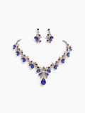 Klasik Royal Sapphire Jewelry Set (Necklace + Earrings)