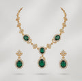 Klasik Emerald Grace Jewelry Set (Necklace + Earrings)