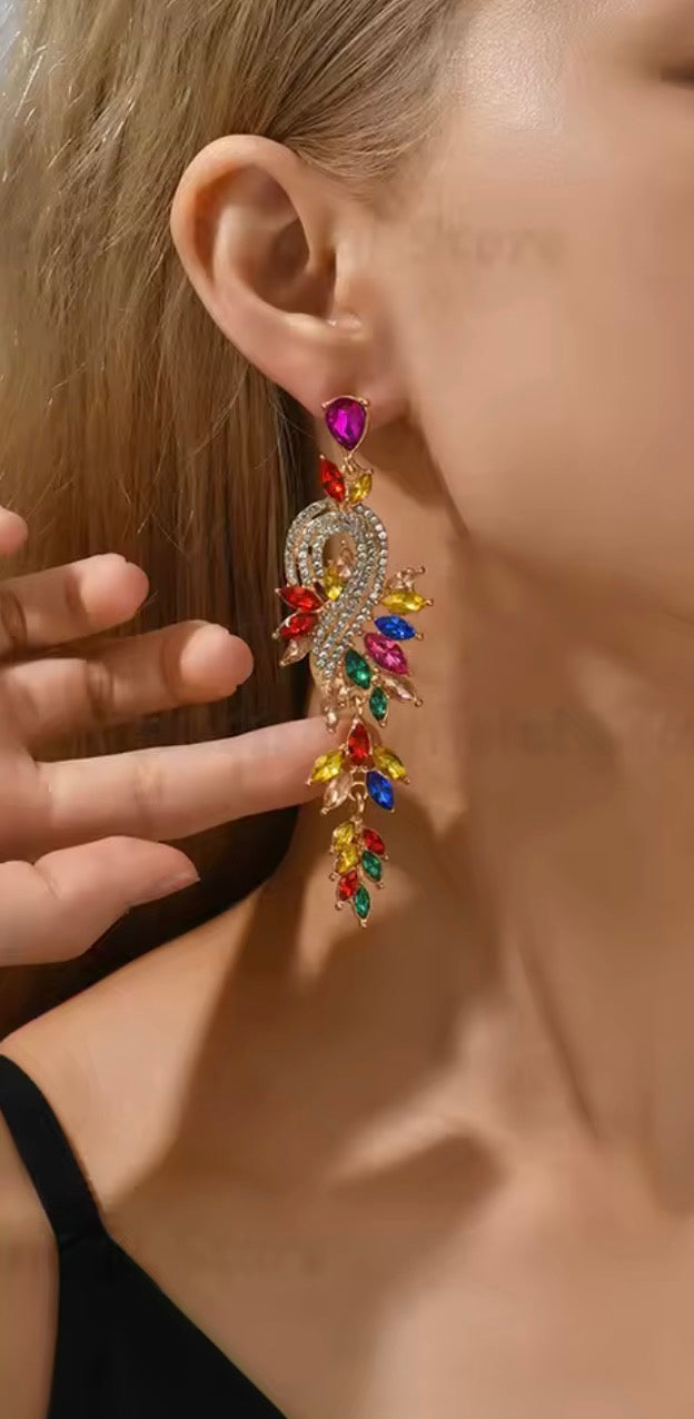 Klasik Rainbow Luxe Statement Earrings